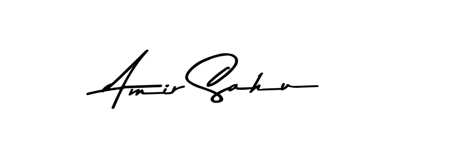 How to make Amir Sahu name signature. Use Asem Kandis PERSONAL USE style for creating short signs online. This is the latest handwritten sign. Amir Sahu signature style 9 images and pictures png