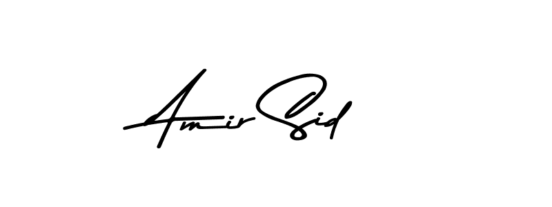 How to make Amir Sid name signature. Use Asem Kandis PERSONAL USE style for creating short signs online. This is the latest handwritten sign. Amir Sid signature style 9 images and pictures png