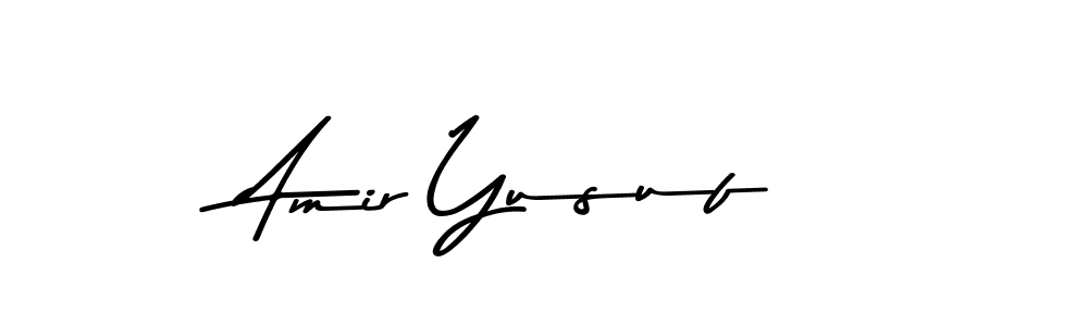 Create a beautiful signature design for name Amir Yusuf. With this signature (Asem Kandis PERSONAL USE) fonts, you can make a handwritten signature for free. Amir Yusuf signature style 9 images and pictures png