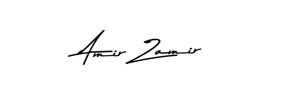 How to make Amir Zamir name signature. Use Asem Kandis PERSONAL USE style for creating short signs online. This is the latest handwritten sign. Amir Zamir signature style 9 images and pictures png