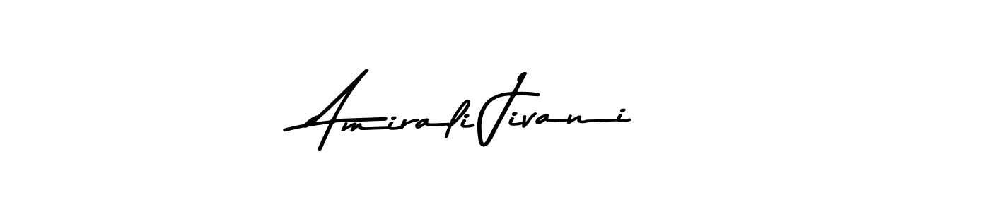 Make a beautiful signature design for name Amirali Jivani. With this signature (Asem Kandis PERSONAL USE) style, you can create a handwritten signature for free. Amirali Jivani signature style 9 images and pictures png