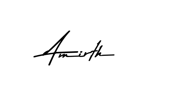 Make a beautiful signature design for name Amirth. Use this online signature maker to create a handwritten signature for free. Amirth signature style 9 images and pictures png