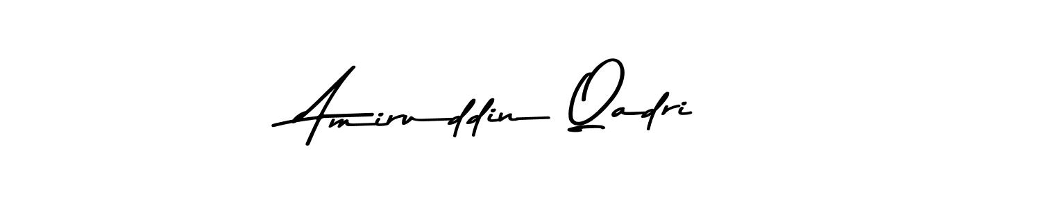 Make a beautiful signature design for name Amiruddin Qadri. With this signature (Asem Kandis PERSONAL USE) style, you can create a handwritten signature for free. Amiruddin Qadri signature style 9 images and pictures png
