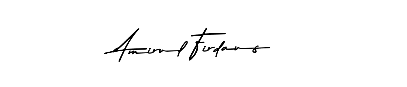 Make a beautiful signature design for name Amirul Firdaus. Use this online signature maker to create a handwritten signature for free. Amirul Firdaus signature style 9 images and pictures png