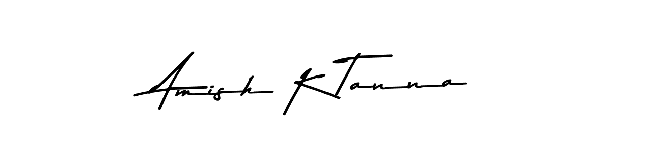 This is the best signature style for the Amish K Tanna name. Also you like these signature font (Asem Kandis PERSONAL USE). Mix name signature. Amish K Tanna signature style 9 images and pictures png