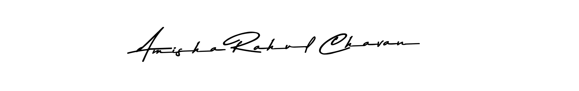 Make a beautiful signature design for name Amisha Rahul Chavan. With this signature (Asem Kandis PERSONAL USE) style, you can create a handwritten signature for free. Amisha Rahul Chavan signature style 9 images and pictures png