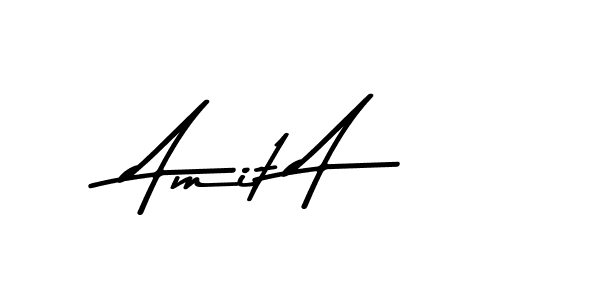 Use a signature maker to create a handwritten signature online. With this signature software, you can design (Asem Kandis PERSONAL USE) your own signature for name Amit A. Amit A signature style 9 images and pictures png