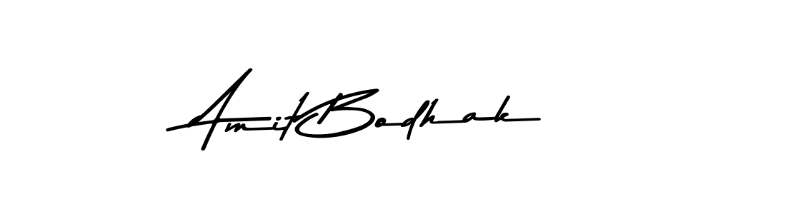 How to make Amit Bodhak name signature. Use Asem Kandis PERSONAL USE style for creating short signs online. This is the latest handwritten sign. Amit Bodhak signature style 9 images and pictures png