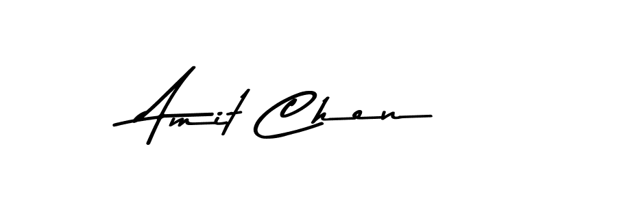 Design your own signature with our free online signature maker. With this signature software, you can create a handwritten (Asem Kandis PERSONAL USE) signature for name Amit Chen. Amit Chen signature style 9 images and pictures png