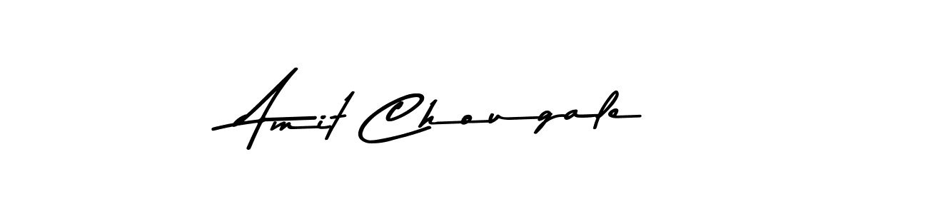 How to make Amit Chougale name signature. Use Asem Kandis PERSONAL USE style for creating short signs online. This is the latest handwritten sign. Amit Chougale signature style 9 images and pictures png