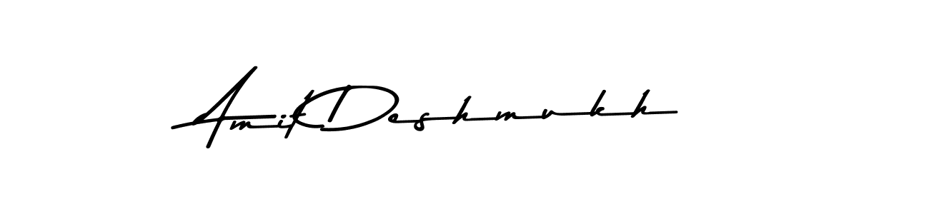 Design your own signature with our free online signature maker. With this signature software, you can create a handwritten (Asem Kandis PERSONAL USE) signature for name Amit Deshmukh. Amit Deshmukh signature style 9 images and pictures png
