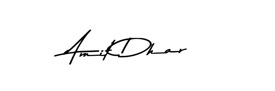 Design your own signature with our free online signature maker. With this signature software, you can create a handwritten (Asem Kandis PERSONAL USE) signature for name Amit Dhar. Amit Dhar signature style 9 images and pictures png