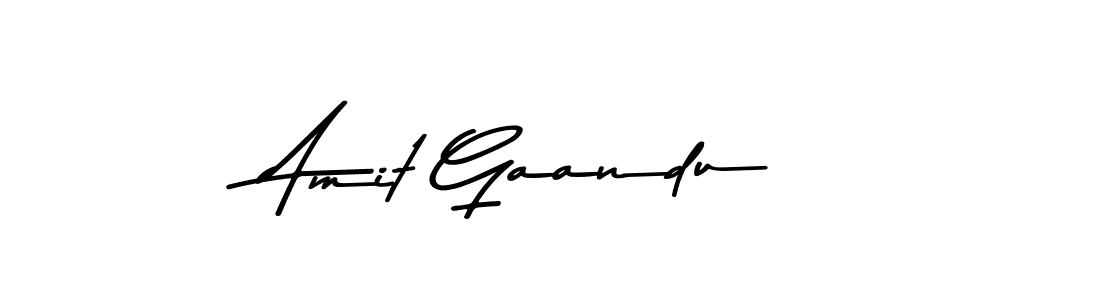 Use a signature maker to create a handwritten signature online. With this signature software, you can design (Asem Kandis PERSONAL USE) your own signature for name Amit Gaandu. Amit Gaandu signature style 9 images and pictures png