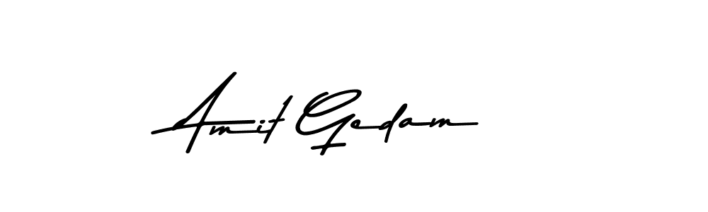 It looks lik you need a new signature style for name Amit Gedam. Design unique handwritten (Asem Kandis PERSONAL USE) signature with our free signature maker in just a few clicks. Amit Gedam signature style 9 images and pictures png