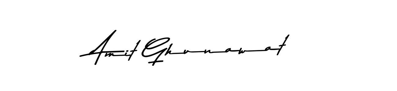 if you are searching for the best signature style for your name Amit Ghunawat. so please give up your signature search. here we have designed multiple signature styles  using Asem Kandis PERSONAL USE. Amit Ghunawat signature style 9 images and pictures png