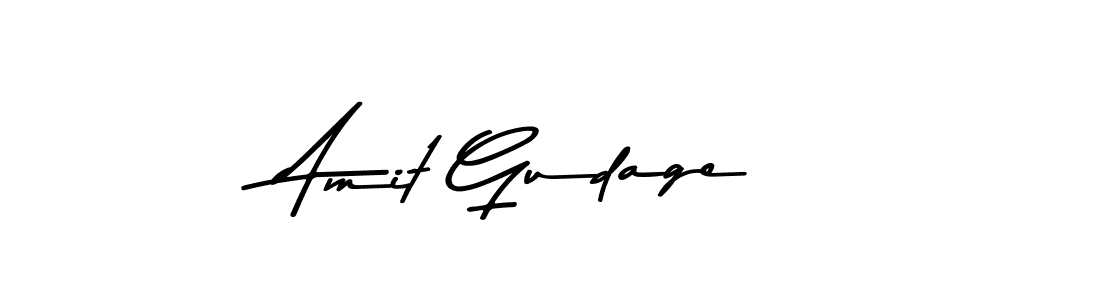 Design your own signature with our free online signature maker. With this signature software, you can create a handwritten (Asem Kandis PERSONAL USE) signature for name Amit Gudage. Amit Gudage signature style 9 images and pictures png