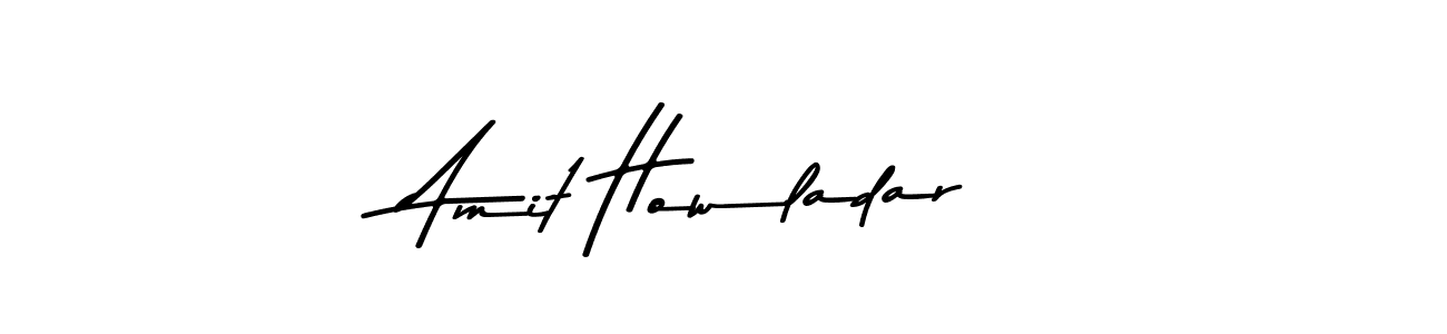 Create a beautiful signature design for name Amit Howladar. With this signature (Asem Kandis PERSONAL USE) fonts, you can make a handwritten signature for free. Amit Howladar signature style 9 images and pictures png