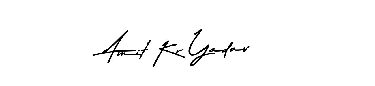 Make a beautiful signature design for name Amit Kr Yadav. With this signature (Asem Kandis PERSONAL USE) style, you can create a handwritten signature for free. Amit Kr Yadav signature style 9 images and pictures png