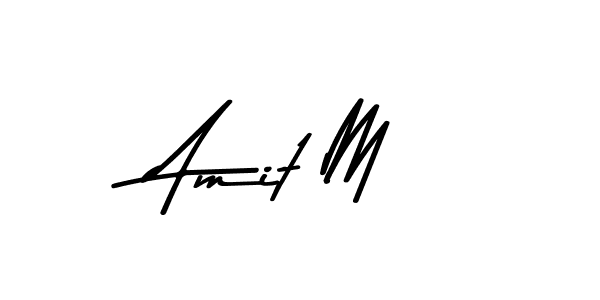 Use a signature maker to create a handwritten signature online. With this signature software, you can design (Asem Kandis PERSONAL USE) your own signature for name Amit M. Amit M signature style 9 images and pictures png