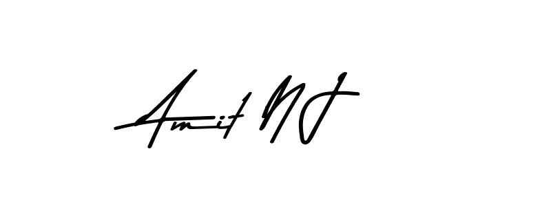 Here are the top 10 professional signature styles for the name Amit N J. These are the best autograph styles you can use for your name. Amit N J signature style 9 images and pictures png