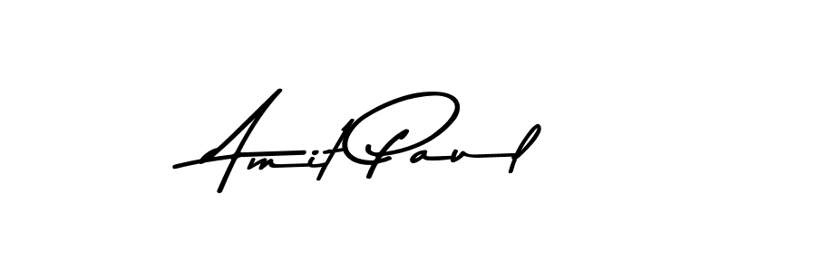 How to make Amit Paul name signature. Use Asem Kandis PERSONAL USE style for creating short signs online. This is the latest handwritten sign. Amit Paul signature style 9 images and pictures png