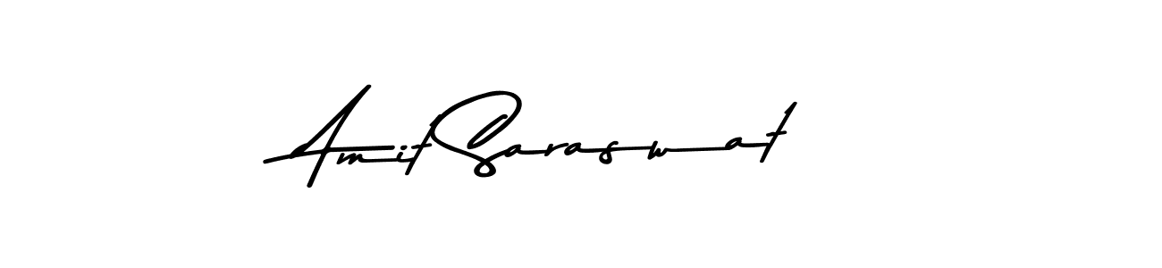 How to make Amit Saraswat name signature. Use Asem Kandis PERSONAL USE style for creating short signs online. This is the latest handwritten sign. Amit Saraswat signature style 9 images and pictures png