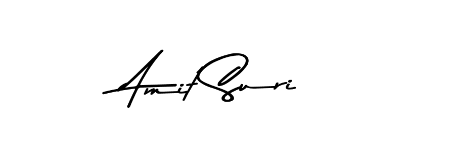 How to make Amit Suri name signature. Use Asem Kandis PERSONAL USE style for creating short signs online. This is the latest handwritten sign. Amit Suri signature style 9 images and pictures png