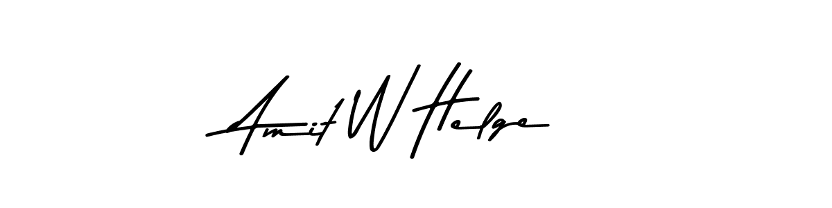 Make a beautiful signature design for name Amit W Helge. Use this online signature maker to create a handwritten signature for free. Amit W Helge signature style 9 images and pictures png