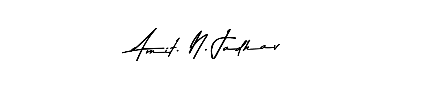 The best way (Asem Kandis PERSONAL USE) to make a short signature is to pick only two or three words in your name. The name Amit. N. Jadhav include a total of six letters. For converting this name. Amit. N. Jadhav signature style 9 images and pictures png