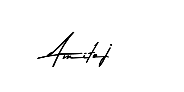 Design your own signature with our free online signature maker. With this signature software, you can create a handwritten (Asem Kandis PERSONAL USE) signature for name Amitoj. Amitoj signature style 9 images and pictures png