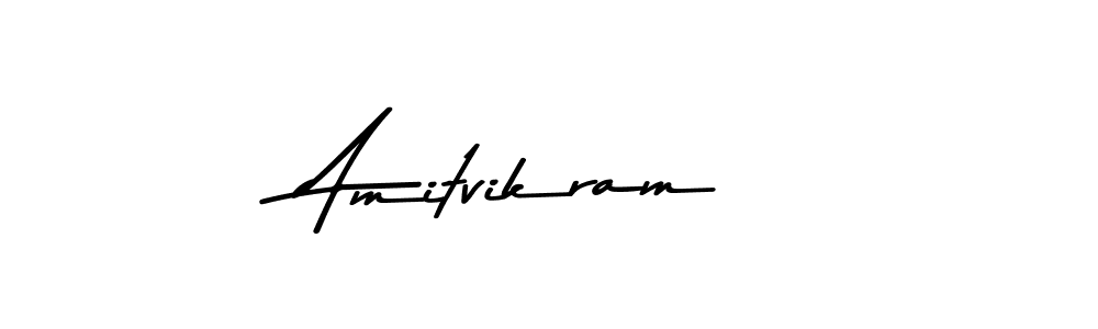 Also we have Amitvikram name is the best signature style. Create professional handwritten signature collection using Asem Kandis PERSONAL USE autograph style. Amitvikram signature style 9 images and pictures png