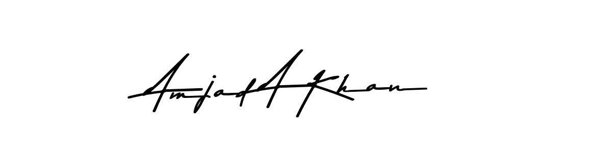 Also You can easily find your signature by using the search form. We will create Amjad A Khan name handwritten signature images for you free of cost using Asem Kandis PERSONAL USE sign style. Amjad A Khan signature style 9 images and pictures png