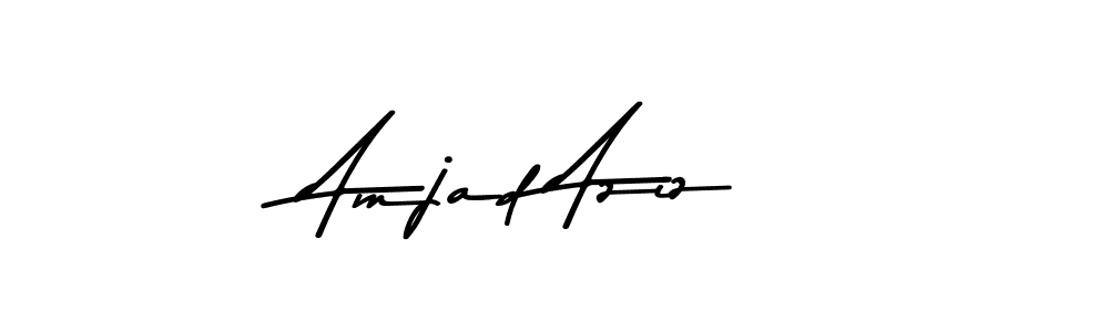 Create a beautiful signature design for name Amjad Aziz. With this signature (Asem Kandis PERSONAL USE) fonts, you can make a handwritten signature for free. Amjad Aziz signature style 9 images and pictures png