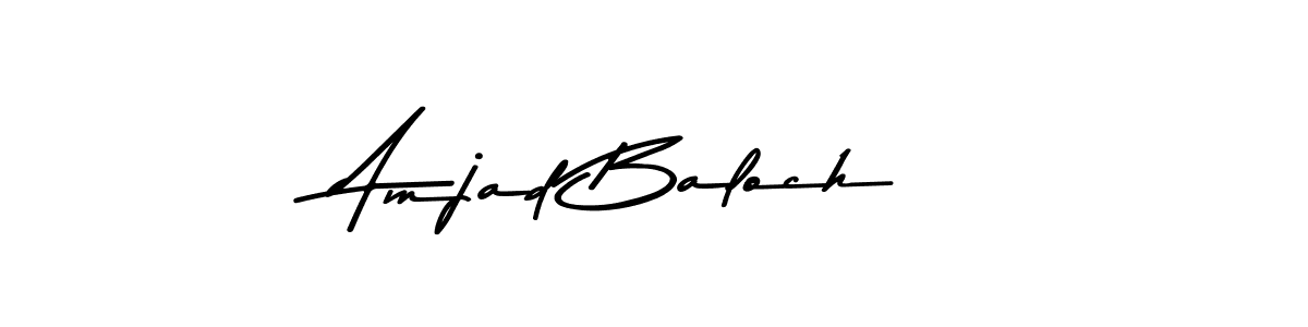 Amjad Baloch stylish signature style. Best Handwritten Sign (Asem Kandis PERSONAL USE) for my name. Handwritten Signature Collection Ideas for my name Amjad Baloch. Amjad Baloch signature style 9 images and pictures png