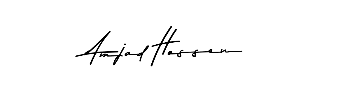 The best way (Asem Kandis PERSONAL USE) to make a short signature is to pick only two or three words in your name. The name Amjad Hossen include a total of six letters. For converting this name. Amjad Hossen signature style 9 images and pictures png
