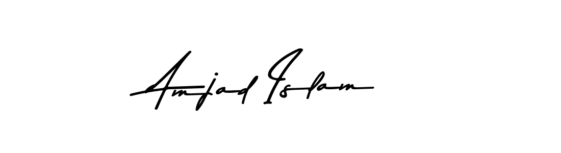 Make a beautiful signature design for name Amjad Islam. Use this online signature maker to create a handwritten signature for free. Amjad Islam signature style 9 images and pictures png