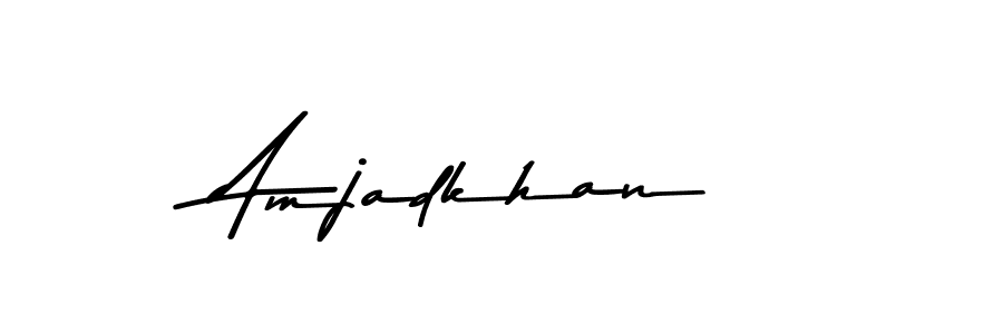 Design your own signature with our free online signature maker. With this signature software, you can create a handwritten (Asem Kandis PERSONAL USE) signature for name Amjadkhan. Amjadkhan signature style 9 images and pictures png