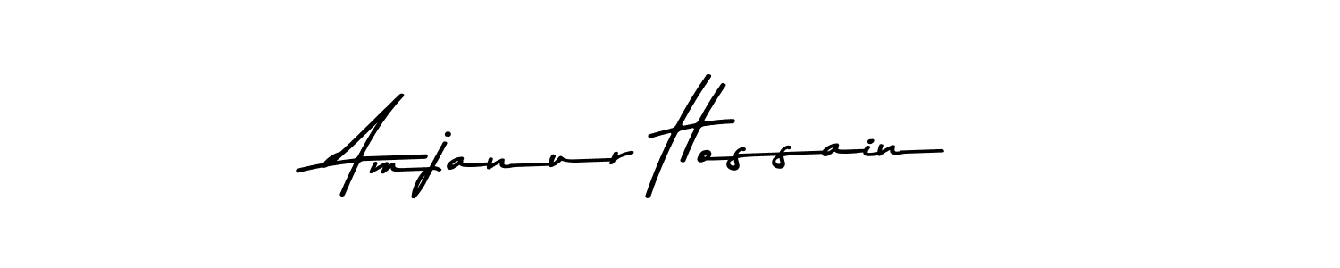 Create a beautiful signature design for name Amjanur Hossain. With this signature (Asem Kandis PERSONAL USE) fonts, you can make a handwritten signature for free. Amjanur Hossain signature style 9 images and pictures png