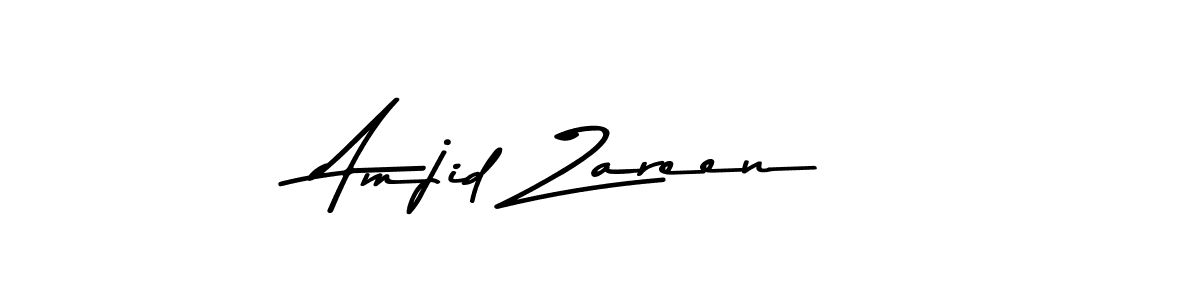 Use a signature maker to create a handwritten signature online. With this signature software, you can design (Asem Kandis PERSONAL USE) your own signature for name Amjid Zareen. Amjid Zareen signature style 9 images and pictures png
