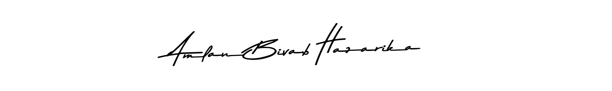 You can use this online signature creator to create a handwritten signature for the name Amlan Bivab Hazarika. This is the best online autograph maker. Amlan Bivab Hazarika signature style 9 images and pictures png