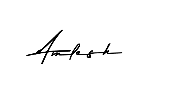 How to make Amlesh name signature. Use Asem Kandis PERSONAL USE style for creating short signs online. This is the latest handwritten sign. Amlesh signature style 9 images and pictures png