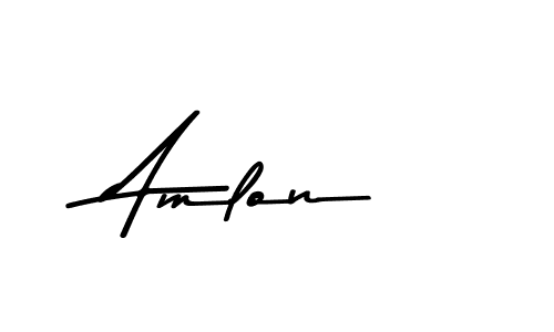 Make a beautiful signature design for name Amlon. With this signature (Asem Kandis PERSONAL USE) style, you can create a handwritten signature for free. Amlon signature style 9 images and pictures png