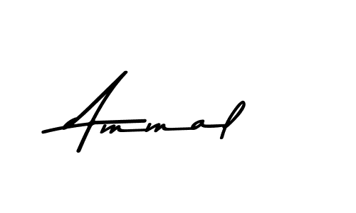 Design your own signature with our free online signature maker. With this signature software, you can create a handwritten (Asem Kandis PERSONAL USE) signature for name Ammal. Ammal signature style 9 images and pictures png