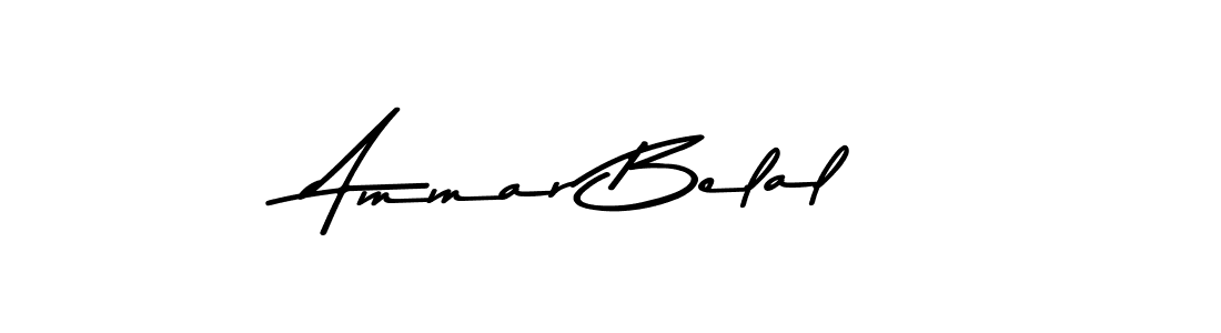 Use a signature maker to create a handwritten signature online. With this signature software, you can design (Asem Kandis PERSONAL USE) your own signature for name Ammar Belal. Ammar Belal signature style 9 images and pictures png