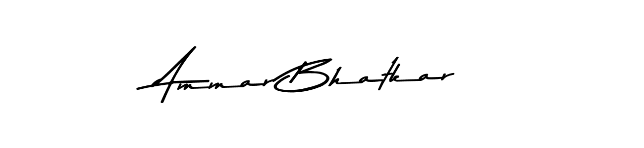 Also You can easily find your signature by using the search form. We will create Ammar Bhatkar name handwritten signature images for you free of cost using Asem Kandis PERSONAL USE sign style. Ammar Bhatkar signature style 9 images and pictures png