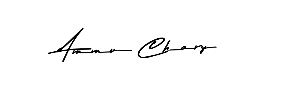 Use a signature maker to create a handwritten signature online. With this signature software, you can design (Asem Kandis PERSONAL USE) your own signature for name Ammu Chary. Ammu Chary signature style 9 images and pictures png