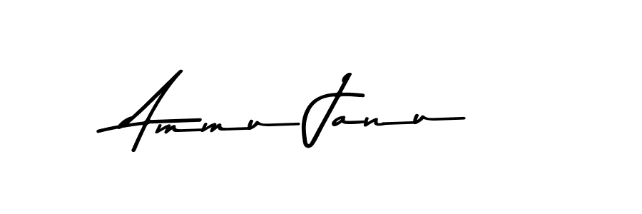 How to make Ammu Janu name signature. Use Asem Kandis PERSONAL USE style for creating short signs online. This is the latest handwritten sign. Ammu Janu signature style 9 images and pictures png