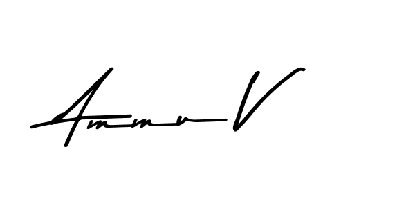 Also You can easily find your signature by using the search form. We will create Ammu V name handwritten signature images for you free of cost using Asem Kandis PERSONAL USE sign style. Ammu V signature style 9 images and pictures png