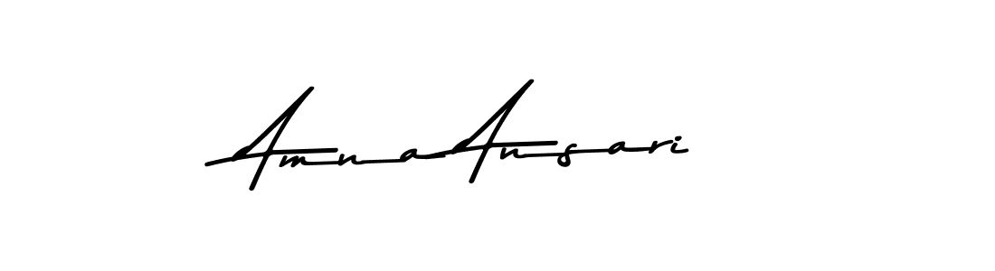 How to make Amna Ansari signature? Asem Kandis PERSONAL USE is a professional autograph style. Create handwritten signature for Amna Ansari name. Amna Ansari signature style 9 images and pictures png