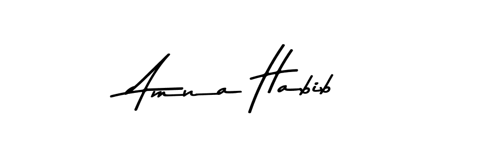 Amna Habib stylish signature style. Best Handwritten Sign (Asem Kandis PERSONAL USE) for my name. Handwritten Signature Collection Ideas for my name Amna Habib. Amna Habib signature style 9 images and pictures png